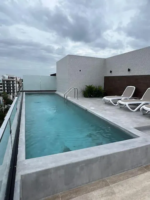 Best Modern Beach Apartament 1Br Ocean View Playa del Carmen Mexico
